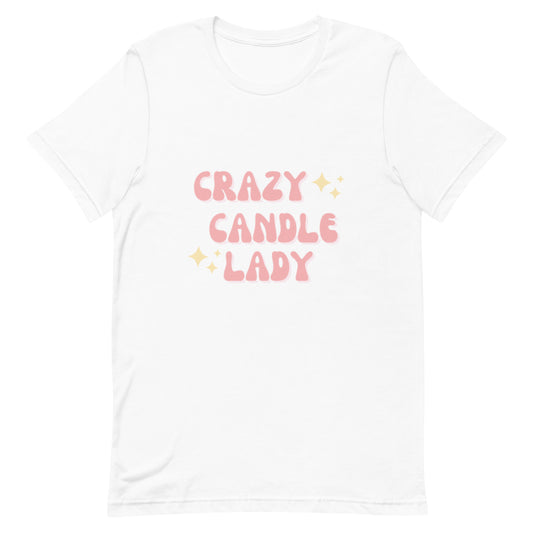 Crazy Candle Lady Unisex t-shirt